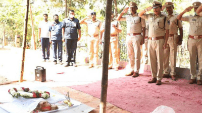 Police saluting